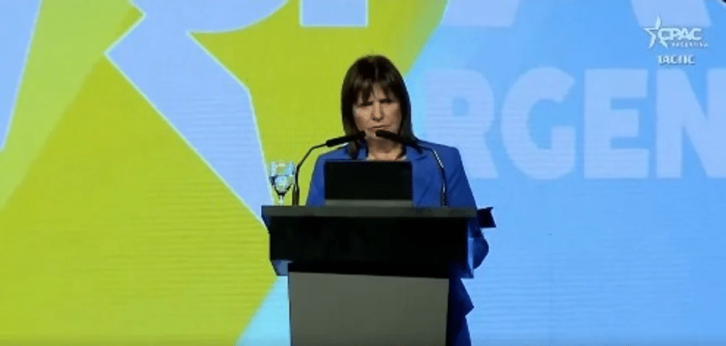Patricia Bullrich, en la CPAC: “La Argentina ha salido como el país más seguro de América Latina”