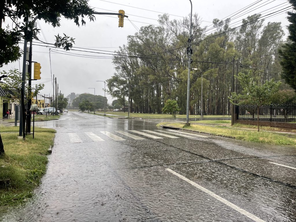 Entre ayer y hoy cayeron un total de 44,7 milímetros de agua en la ciudad