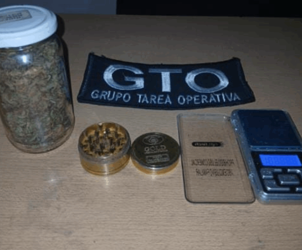 encuentran marihuana robo