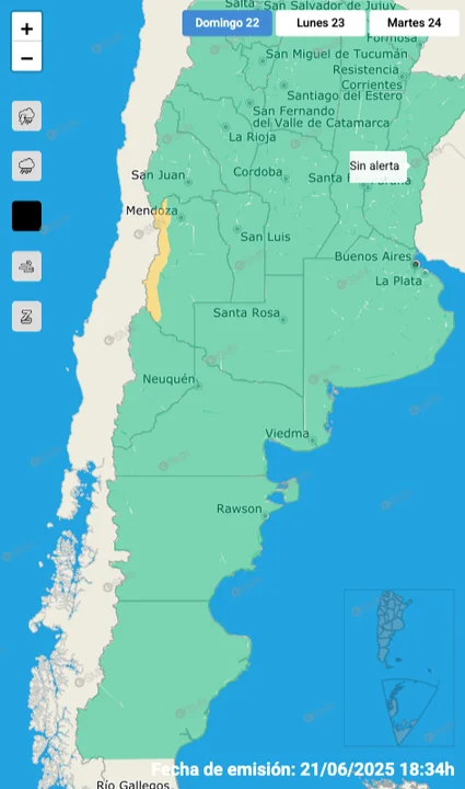 Sorpresivo alerta hoy por nieve en una provincia: las recomendaciones