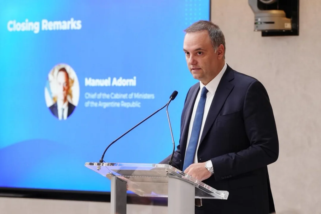 Adorni en “Argentina Week”: “Argentina es tierra fértil para cualquier inversión”