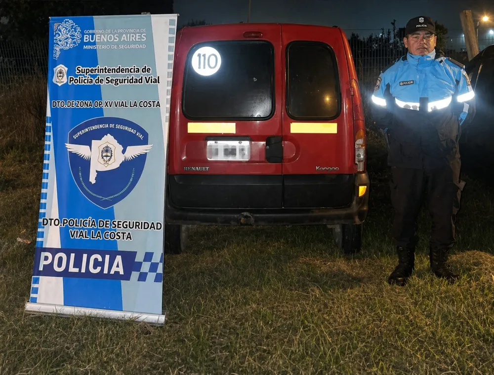 Detuvieron a un conductor de 38 años que manejaba en contramano por la Ruta 11 en Costa del Este con 2,15 gramos de alcohol en sangre